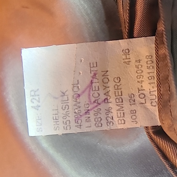 Roundtree & Yorke Men's Silk/Wool Blend Houndstooth Sports Jacket Size: 42R - Picture 11 of 13